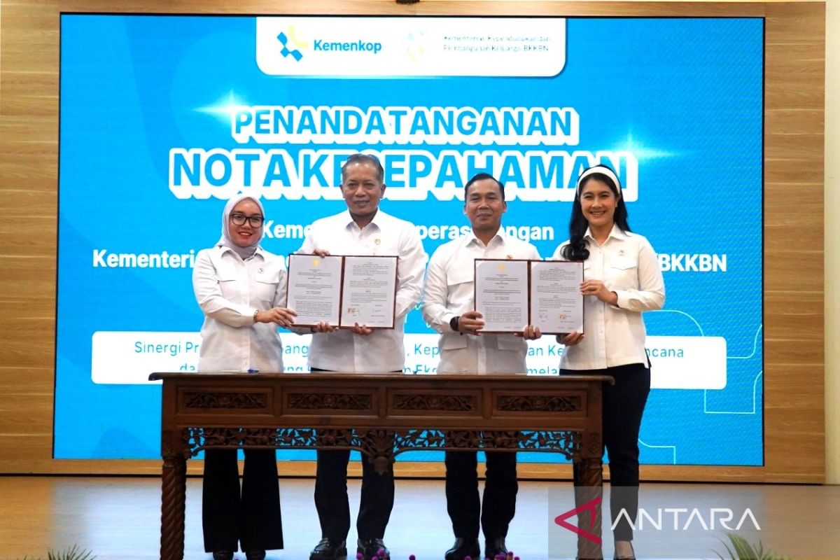 Kemendukbangga-Kemenkop teken kesepahaman pemberdayaan ekonomi rakyat