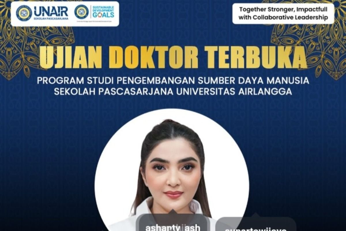 Ashanty jalani ujian doktor terbuka di Universitas Airlangga pada Rabu