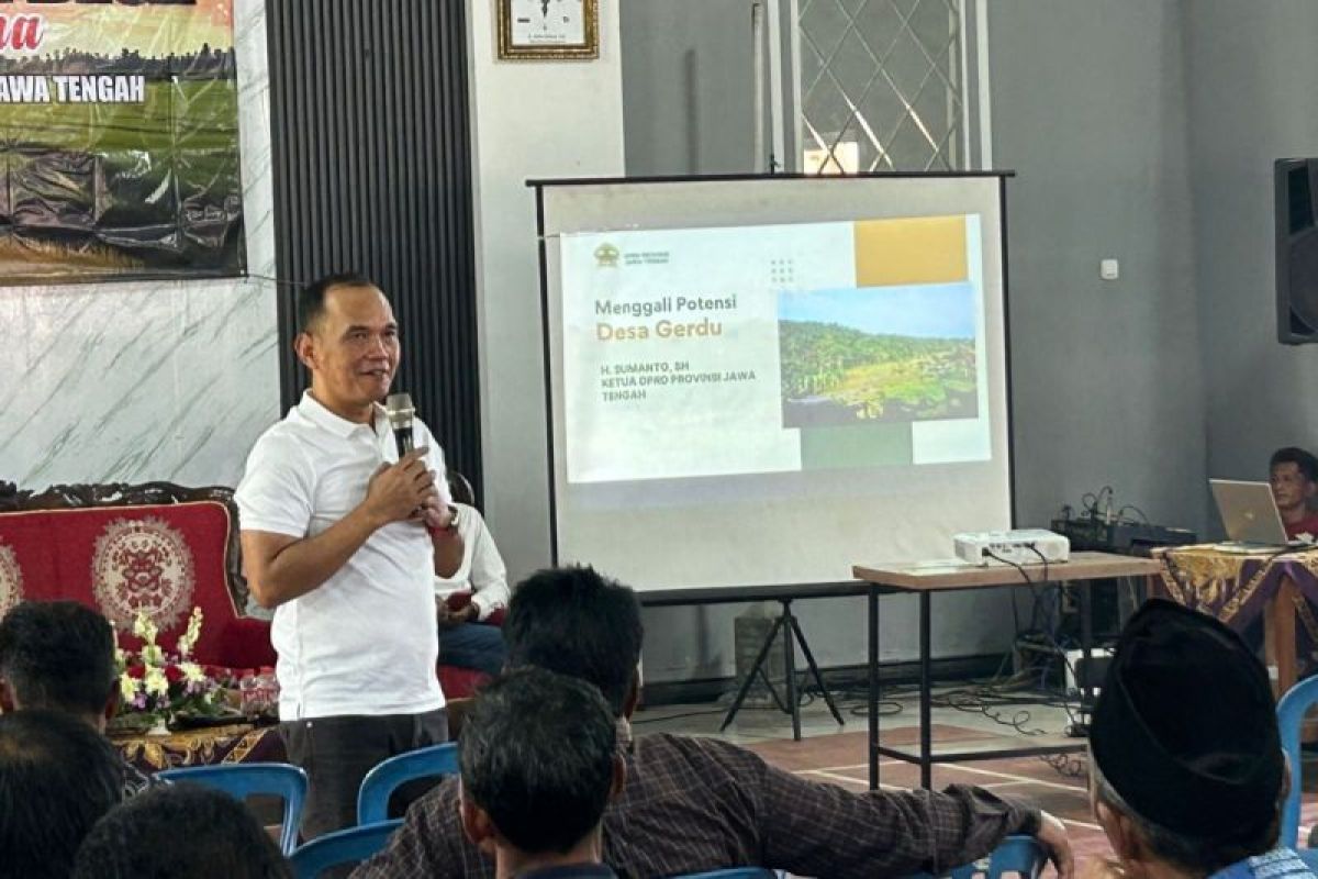 Sumanto ajak warga Desa Gerdu manfaatkan potensi pertanian dan pariwisata
