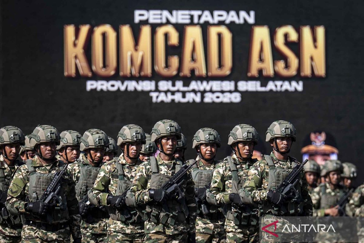 Prajurit Komcad ASN Pemprov Sulsel siap dukung pertahanan negara berbasis Sishankamrata