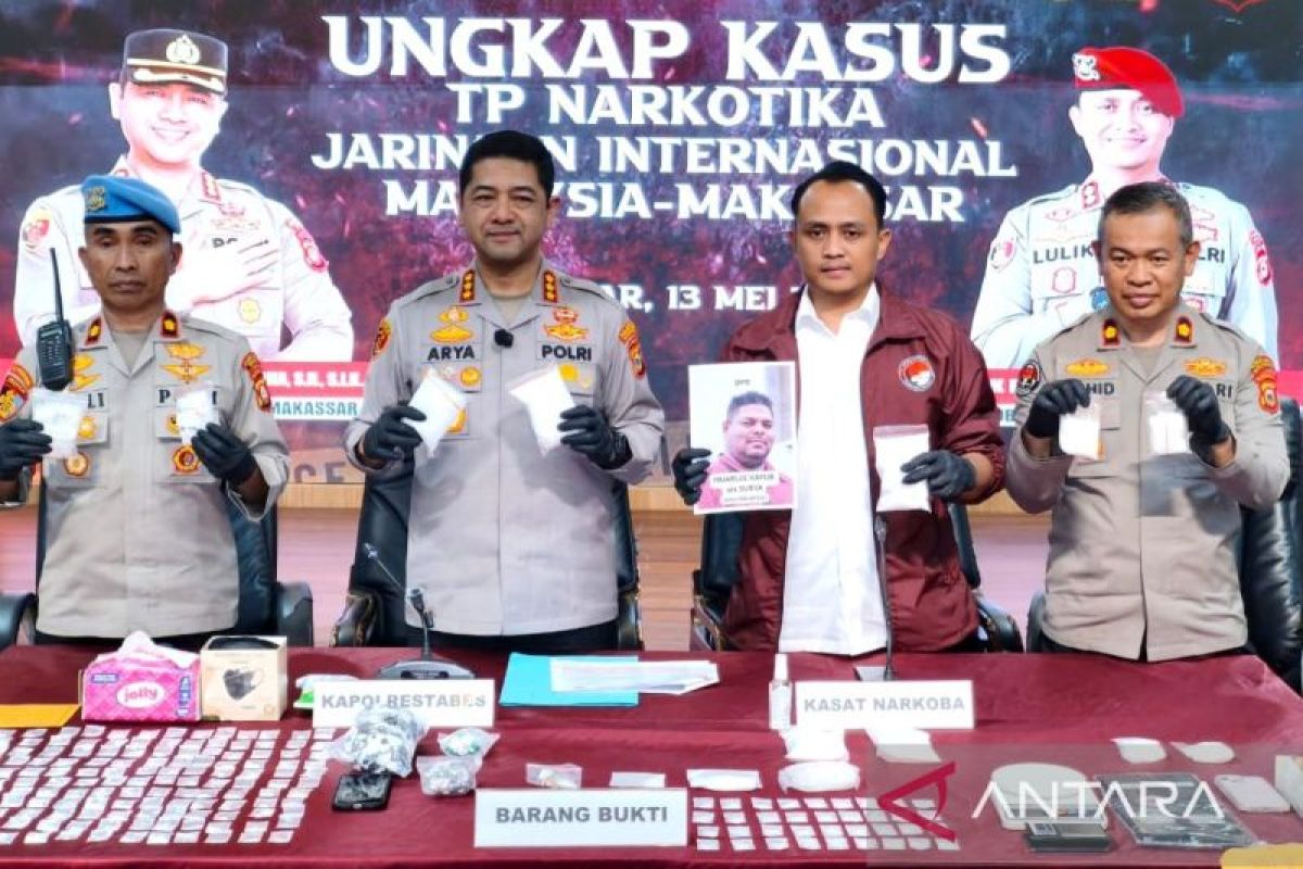 Polretabes Makassar bongkar sindikat narkoba Internasional