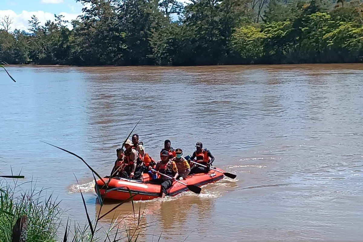 Polres Jayawijaya intensif cari korban putusnya jembatan gantung Sungai Wouma