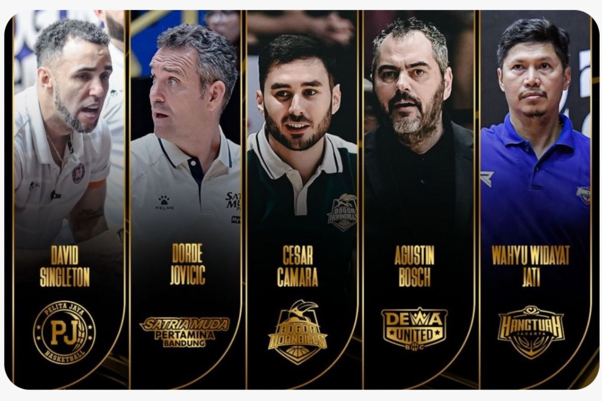 IBL: Lima pelatih kandidat peraih IBL Coach Of The Year 2026