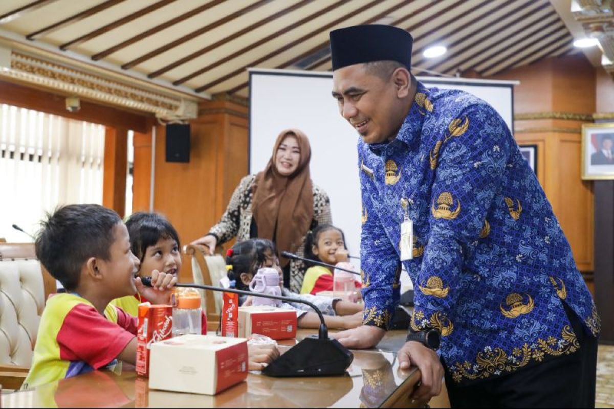 Belajar birokrasi pemerintahan, siswa TK bertemu Wagub Jateng
