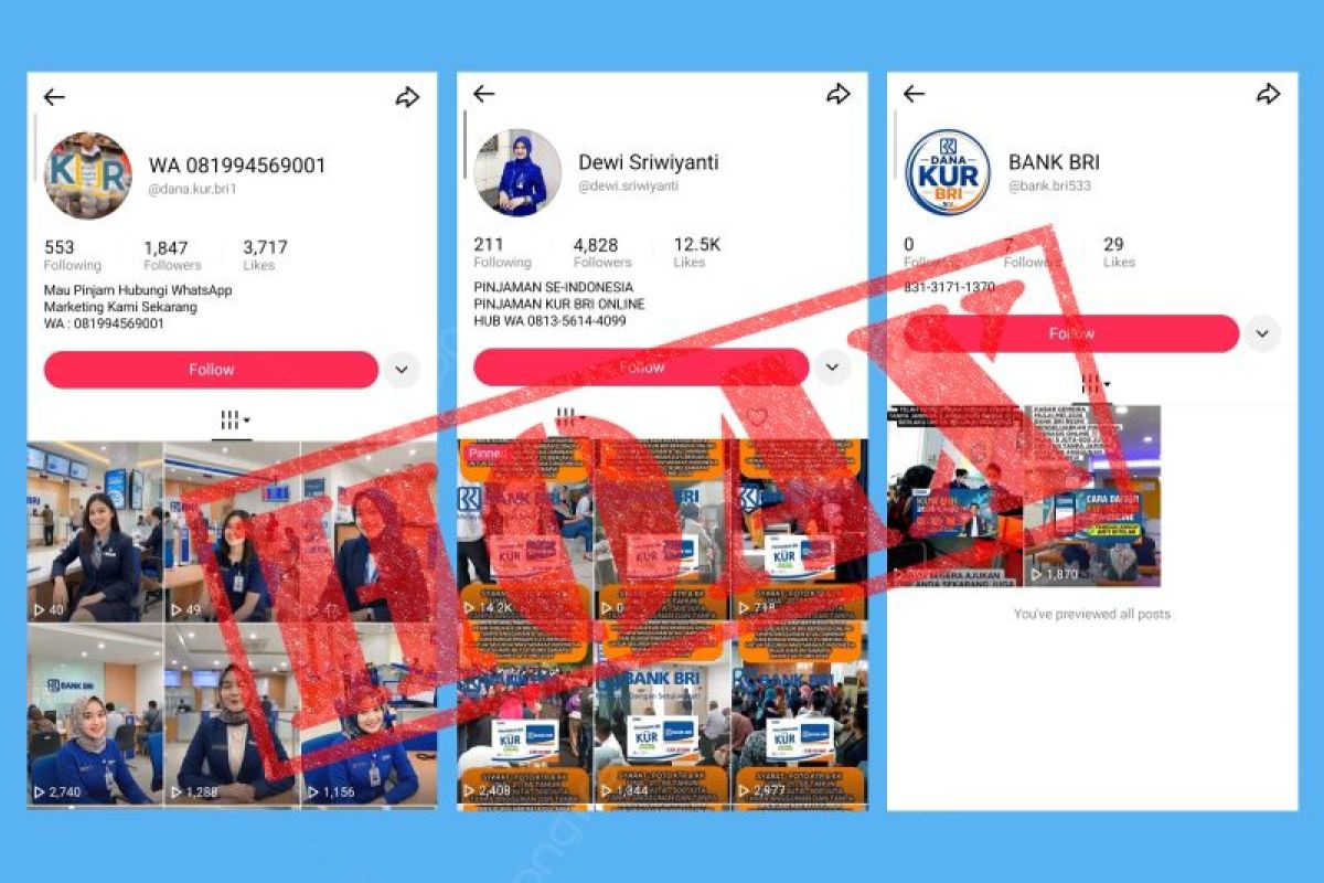 Waspada modus penipuan, BRI tegaskan pengajuan KUR tidak ditawarkan secara online