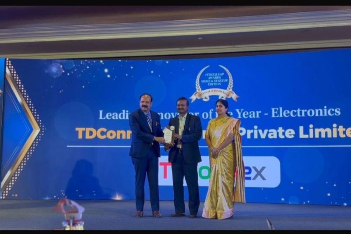 TDConnex Raih Gelar "Leading Innovator of the Year -- Electronics" dalam Ajang India MSME Awards 2026