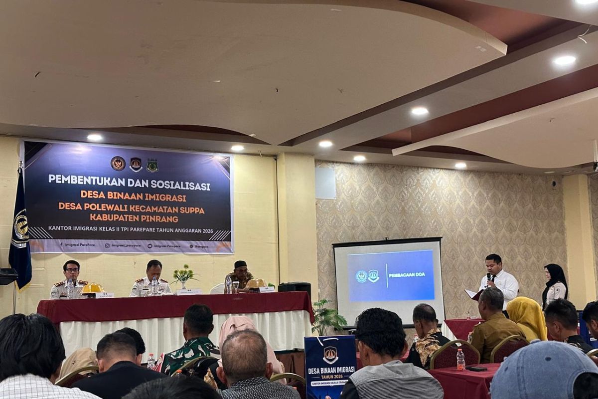 Cegah TPPO, Imigrasi Parepare resmi bentuk Desa Binaan Imigrasi di Pinrang