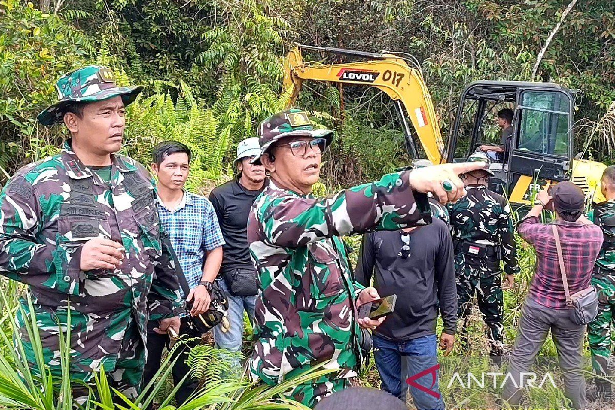 Kodim 1015/Sampit kerahkan alat berat percepat pembangunan Yonif TP 923/Mentaya