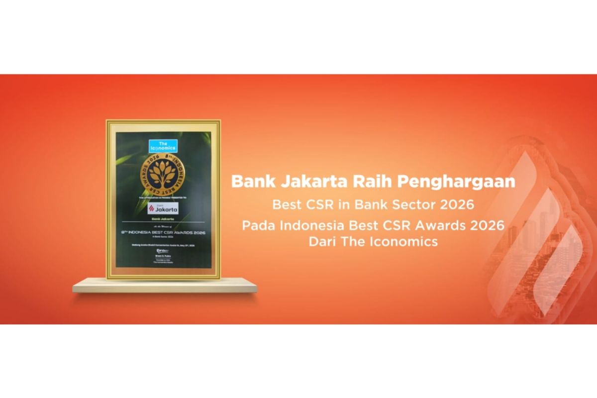Bank Jakarta Raih Penghargaan Indonesia Best CSR in Bank Sector 2026