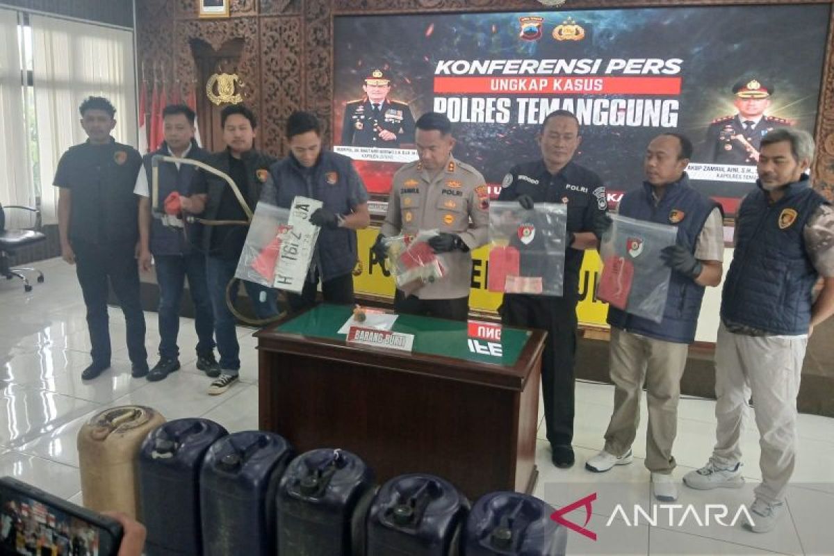 Polres Temanggung bongkar kasus penyalahgunaan BBM bersubsidi