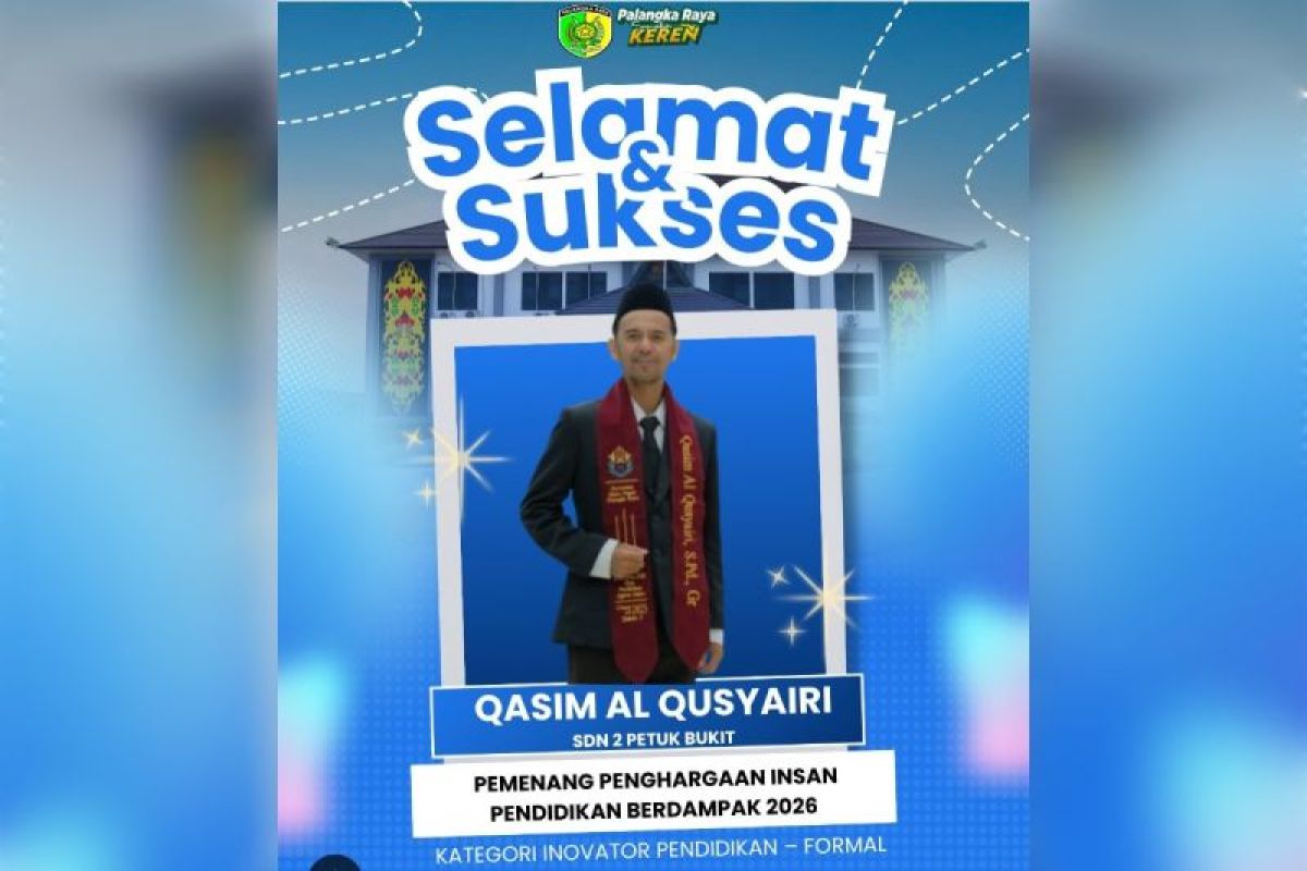 Disdik Palangka Raya apresiasi prestasi guru raih penghargaan pendidikan nasional