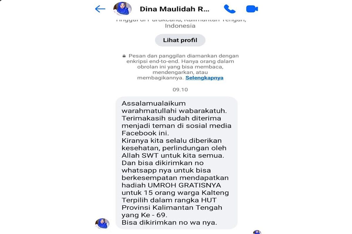 Akun palsu Waket I DPRD Mura tawarkan umroh gratis, masyarakat diminta waspada