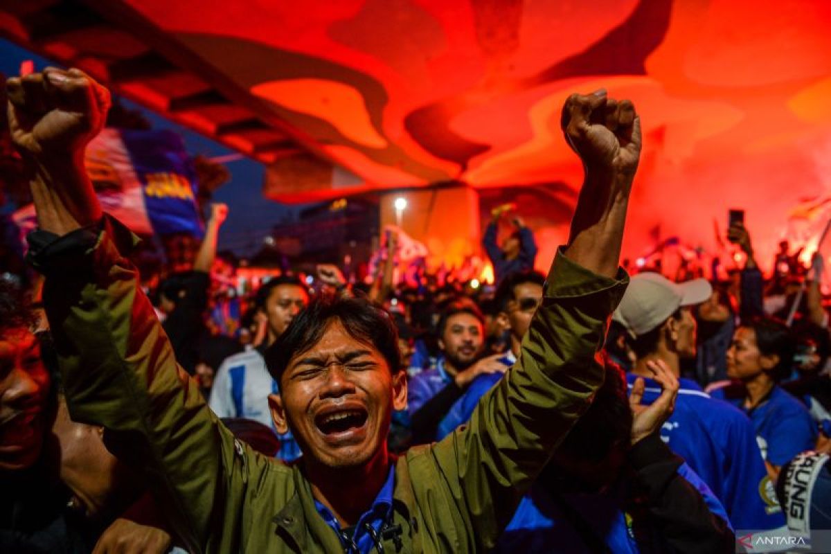 Euforia bobotoh Persib juara