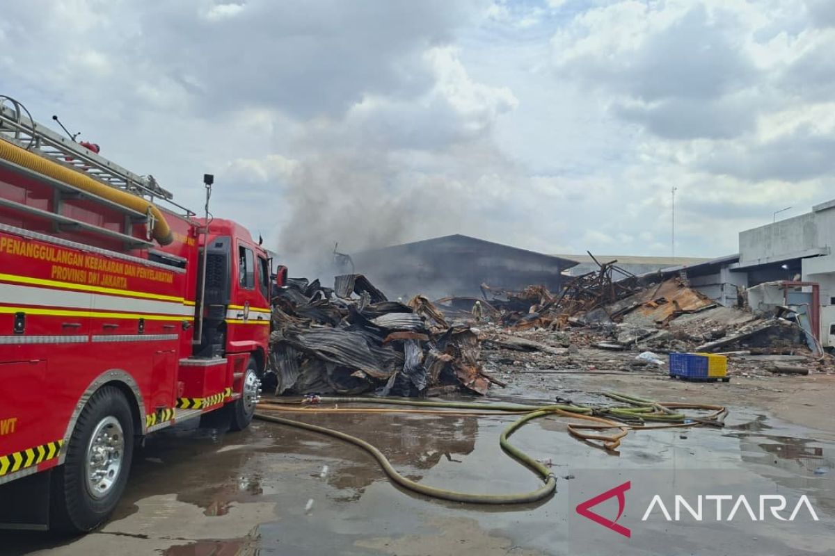 Hari kedelapan, api kembali muncul di gudang plastik Cengkareng