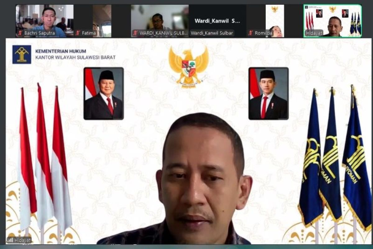 Kanwil Kemenkum Sulbar dorong peningkatan kinerja layanan AHU
