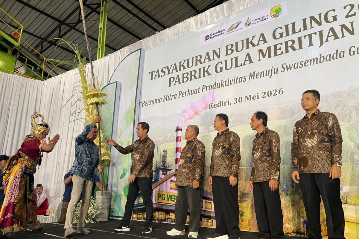 PG Meritjan Kediri target giling tebu 2,5 juta kuintal di 2026