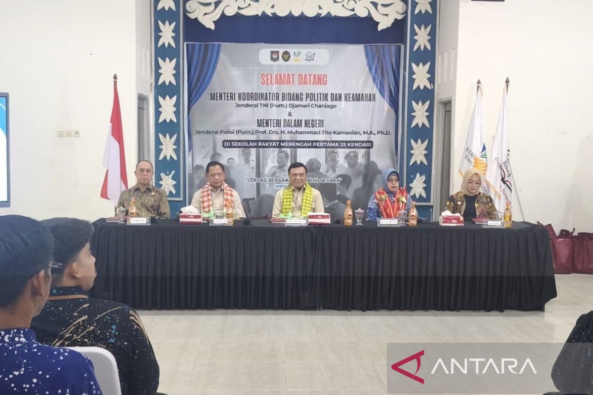 Menko Polkam dan Mendagri RI tinjau Sekolah Rakyat di Kendari