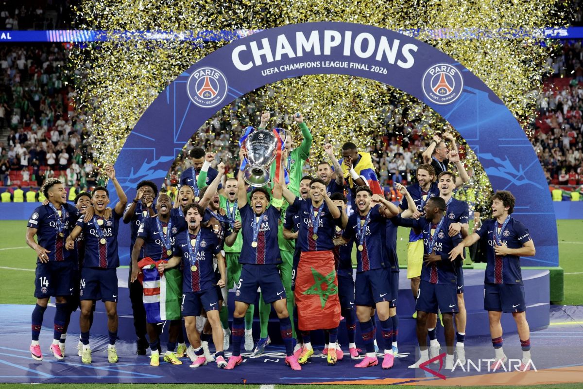PSG juara Liga Champions usai tumbangkan Arsenal lewat drama penalti