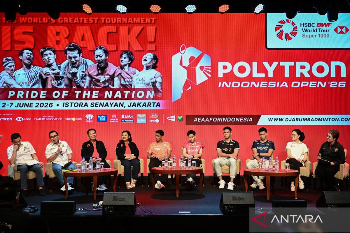Tuan rumah andalkan 21 wakil pada Indonesia Open 2026