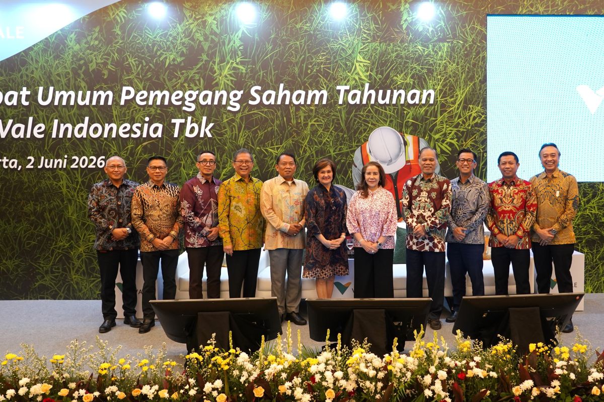 RUPST PT Vale menyetujui deviden tahun 2025 sebesar 45,6 juta dolar AS
