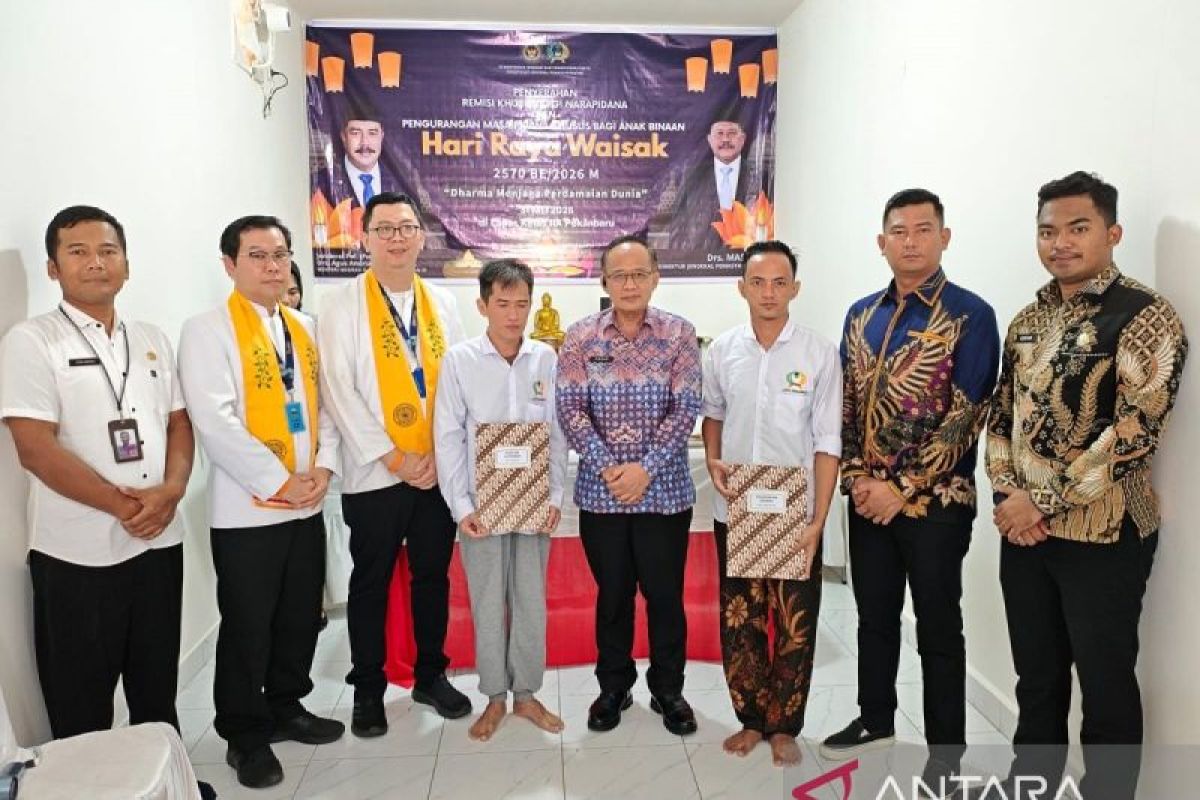 Dari Cetiya Dharma Bakti, Semangat Waisak Hadirkan Remisi bagi 19 Warga Binaan Lapas Pekanbaru