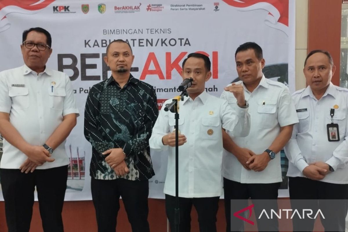 KPK tetapkan Pemkot Palangka Raya calon Percontohan Kabupaten/Kota Antikorupsi