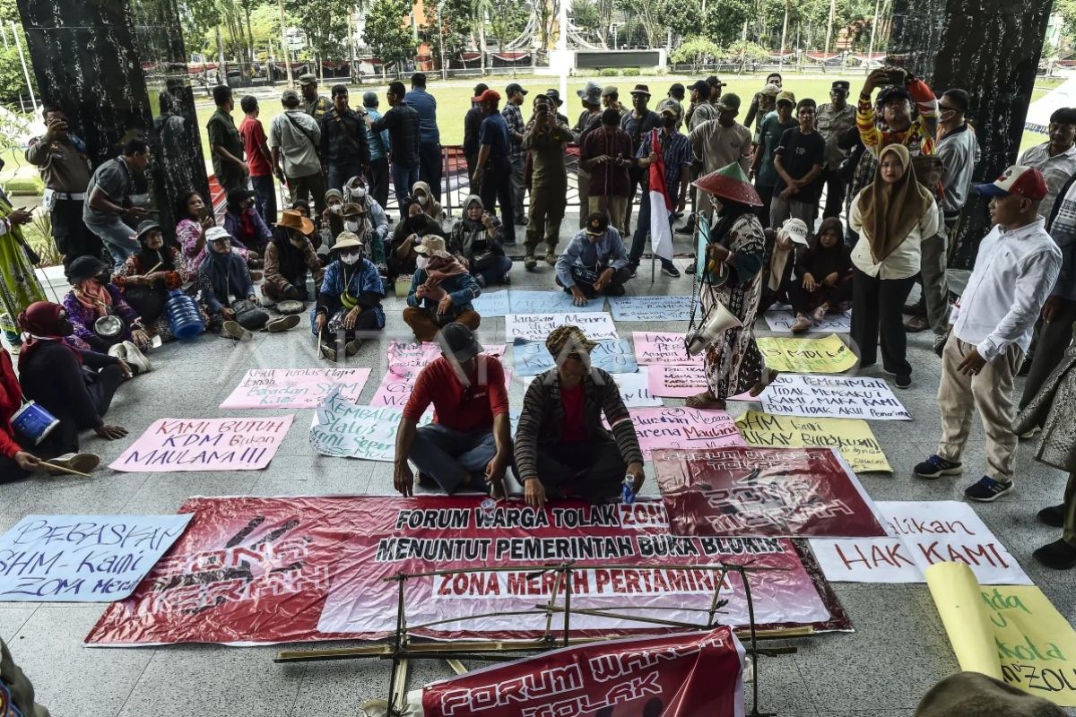 Unjuk rasa sengketa lahan di Jambi