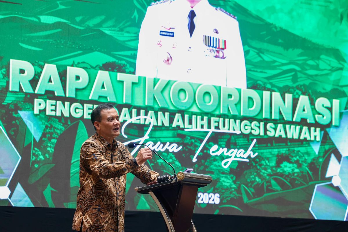 Pemprov Jateng target lahan sawah dilindungi minimal 970 ribu ha