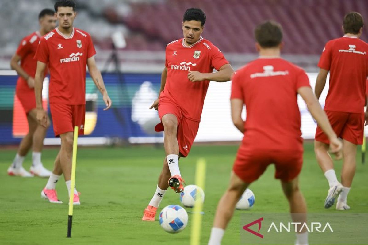 Latihan resmi Timnas Indonesia jelang FIFA Matchday
