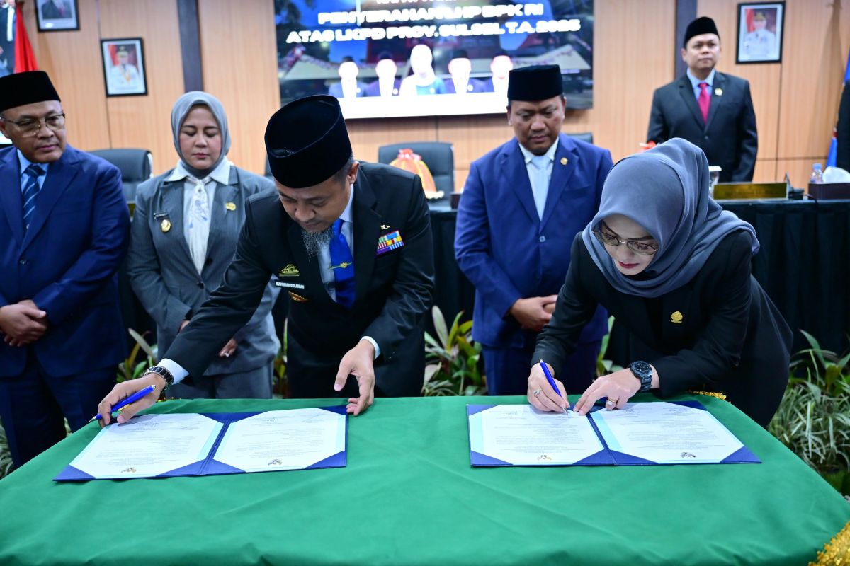 Opini WTP untuk laporan keuangan Pemprov Sulsel 2025