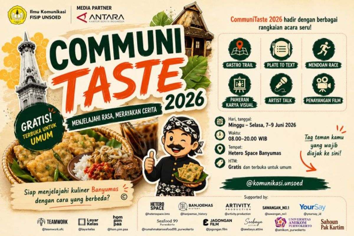 CommuniTaste 2026 angkat gastronomi sebagai media komunikasi