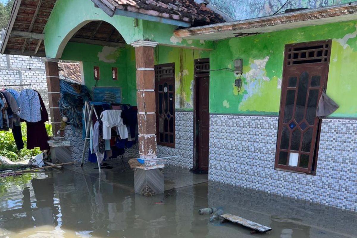 Banjir rob terjang tiga desa di pesisir Rembang