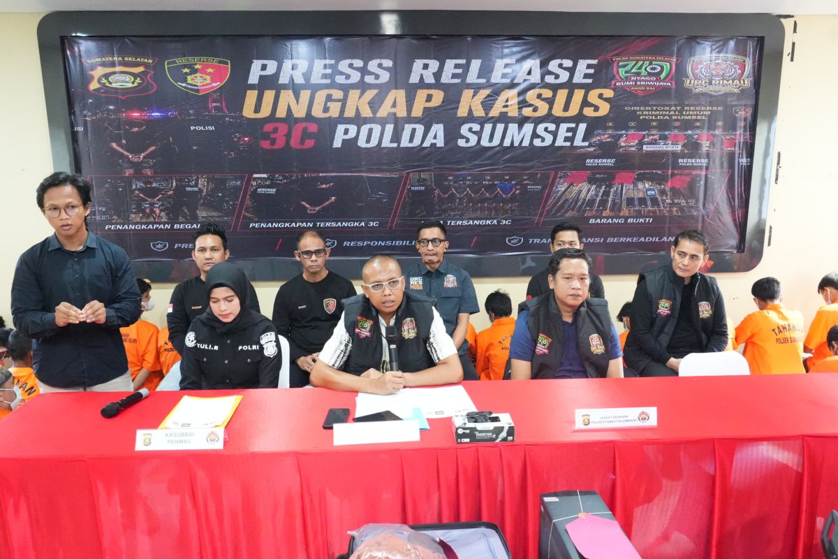 Polda Sumsel tangkap 137 tersangka kasus 3C sepanjang Mei 2026