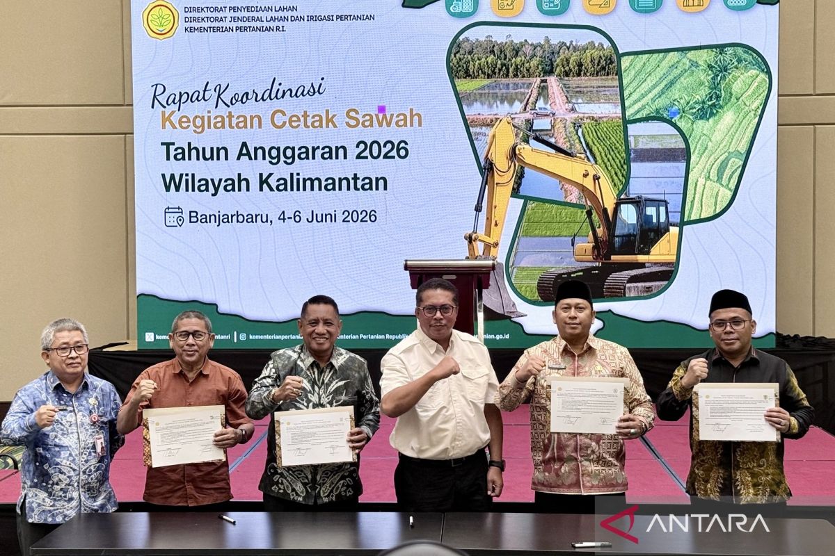 Kementan awasi ketat cetak sawah di Kalimantan percepat tanam padi