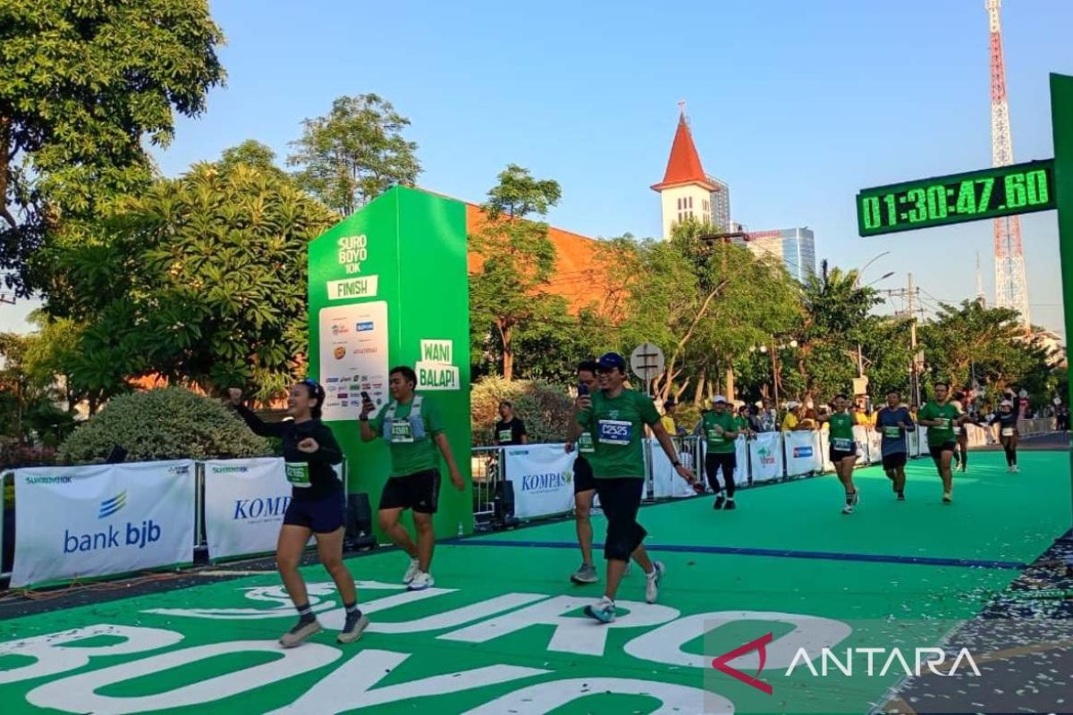 400-an peserta Suroboyo 10K finis di bawah 45 menit
