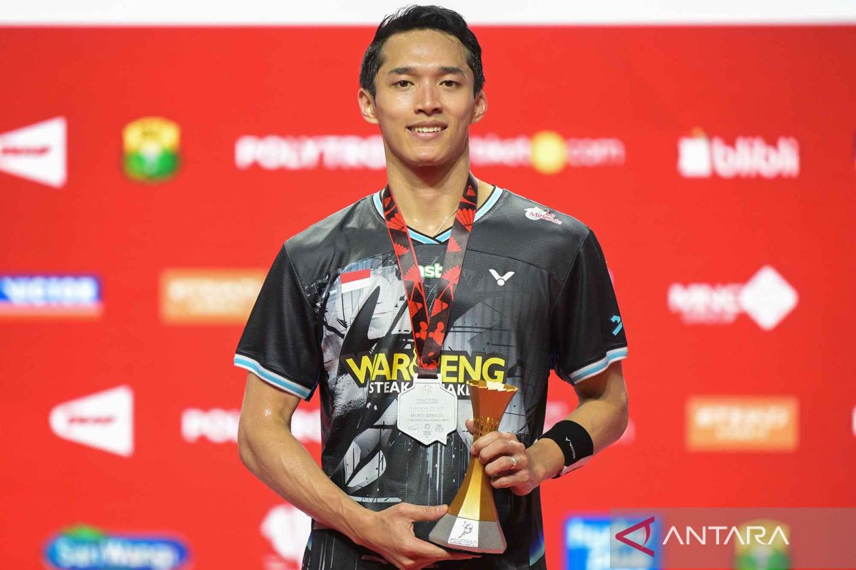 Jonatan Christie menjadi runner up Indonesia Open 2026