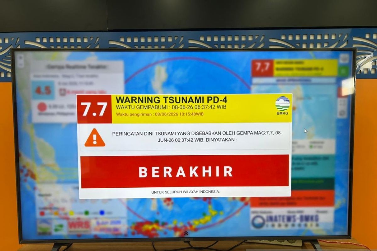 Peringatan tsunami di Gorontalo Utara berakhir warga kembali ke rumah
