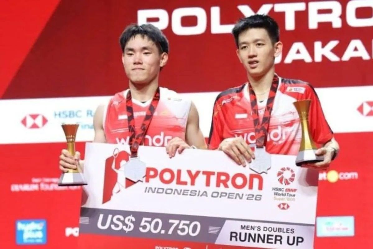Perjuangan Raymond/Joaquin berakhir tanpa gelar Indonesia Open 2026