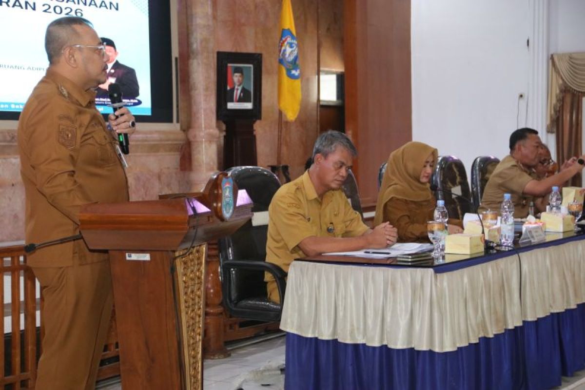 Pemkot Tegal rapat koordinasi pengendalian kegiatan pelaksanaan APBD 2026