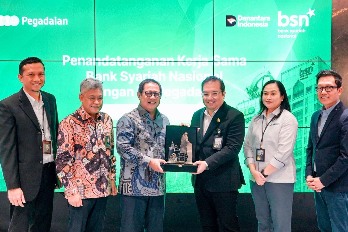 Pegadaian dan Bank Syariah Nasional kolaborasi dalam pendanaan dan integrasi layanan digital