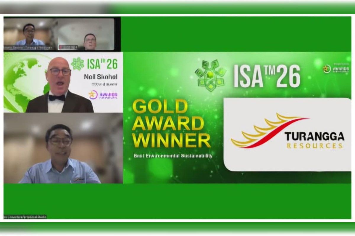 Turangga Resources raih Gold Award di International Sustainability Awards 2026