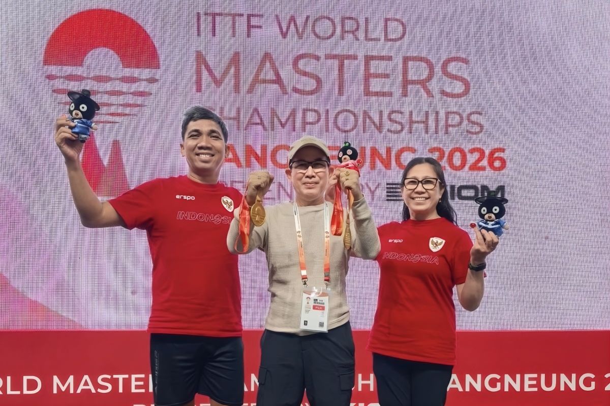 Olympian tenis meja Ismu/Lingling juarai ITTF World Masters 2026