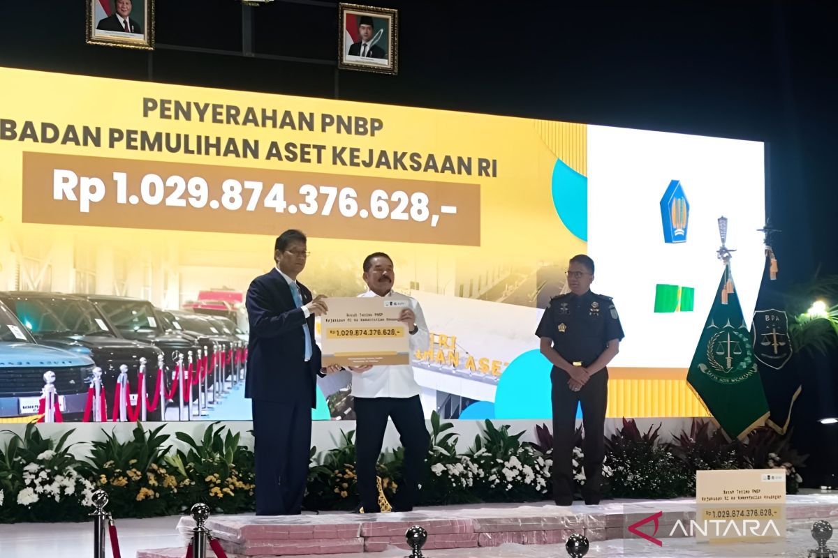 Kejagung serahkan Rp1,02 triliun hasil dari pemulihan aset