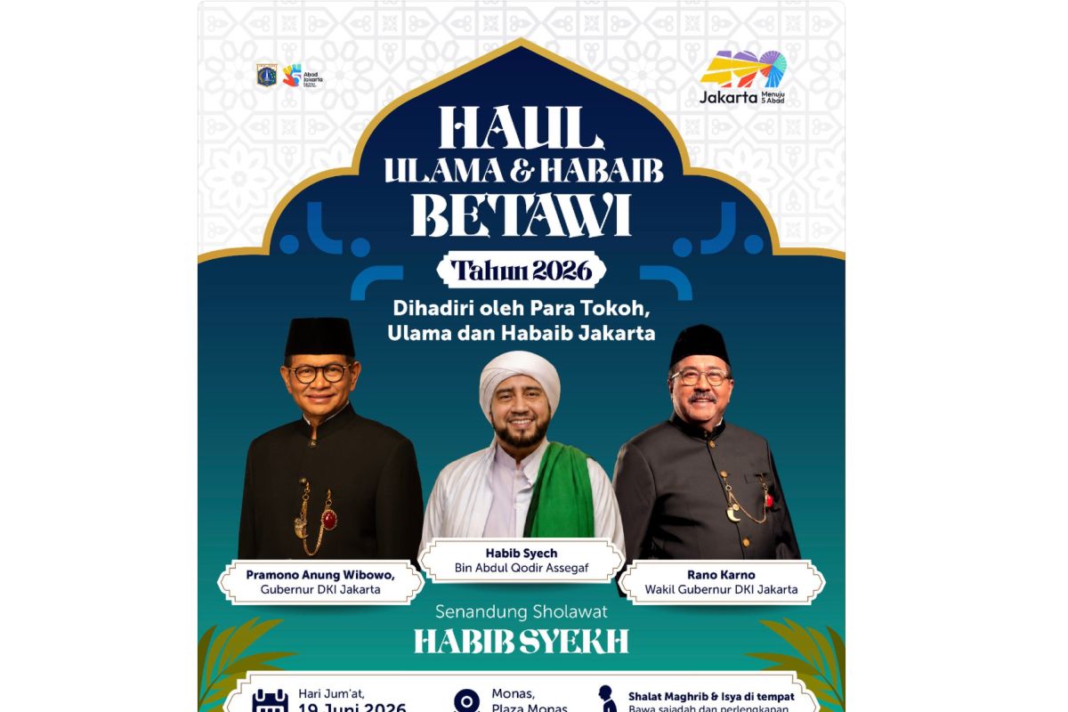 DKI kemarin, optimalisasi AI hingga haul akbar ulama Betawi
