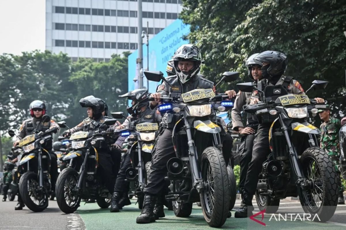 4.264 personel gabungan siaga amankan unjuk rasa di lima titik Jakpus