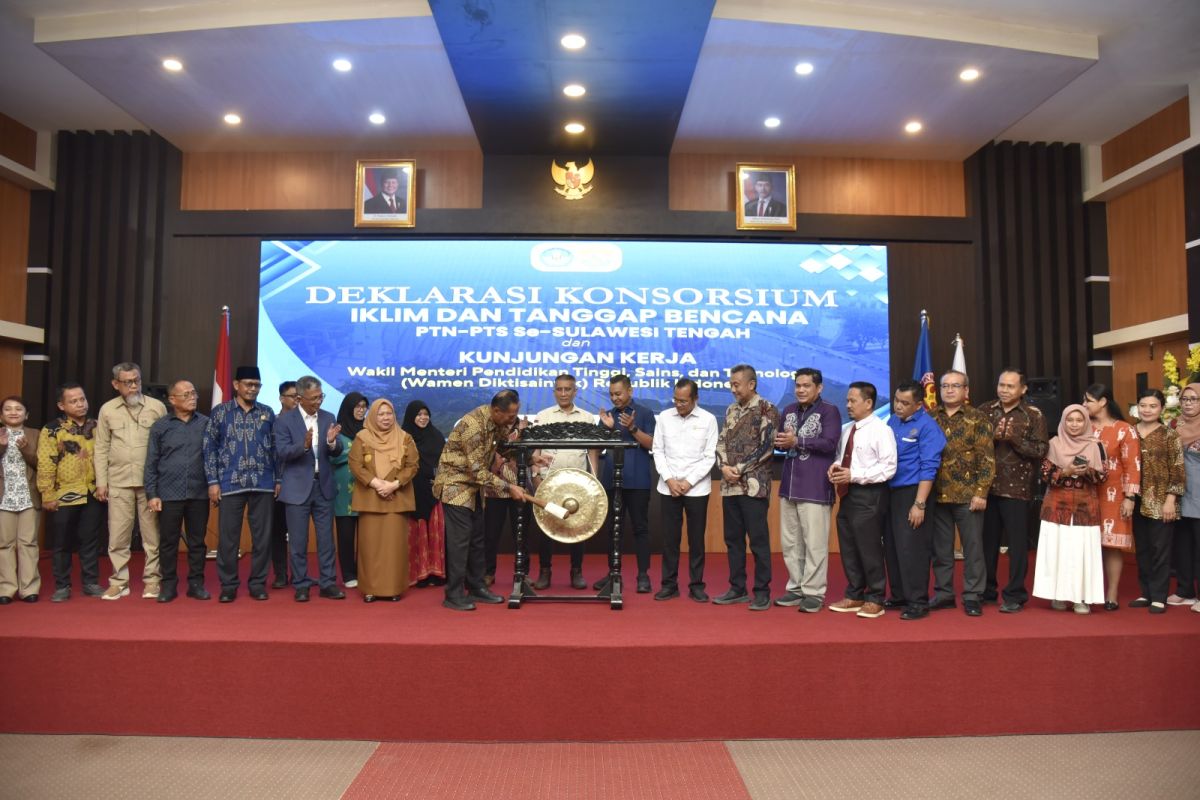 Kemdiktisaintek deklarasi Konsorsium Tanggap Bencana PTN-PTS Sulteng