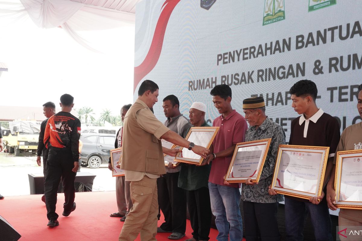 BNPB kucurkan bantuan perbaikan rumah Rp93,75 miliar di Aceh Tamiang