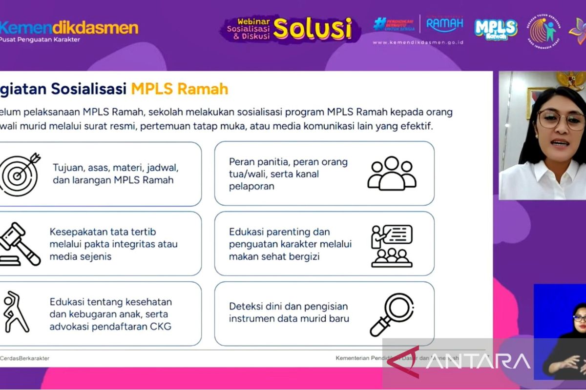 Kemendikdasmen sarankan sosialisasi MPLS disertai advokasi parenting