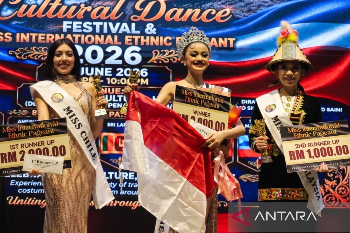 Wakil RI raih gelar di kontes kecantikan dan tari etnik internasional