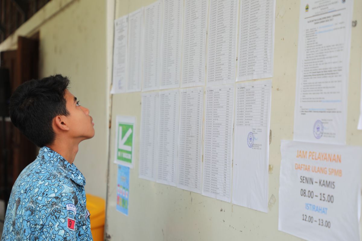 228 ribu calon murid lolos seleksi SMA/SMK negeri di Jateng